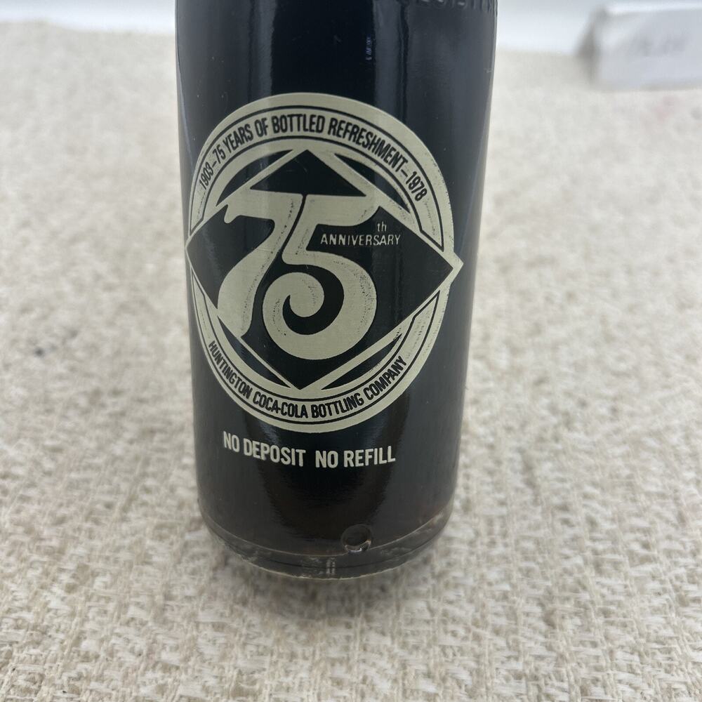 Coca Cola Collector Bottle 75th Anniversary Commemorative Coke Huntington - Picture 9 of 9